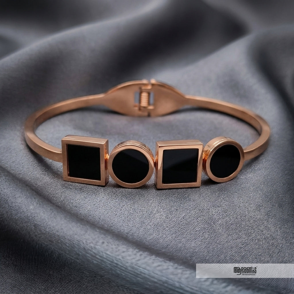 Shaped Anti Tarnish Bangle Bracelet