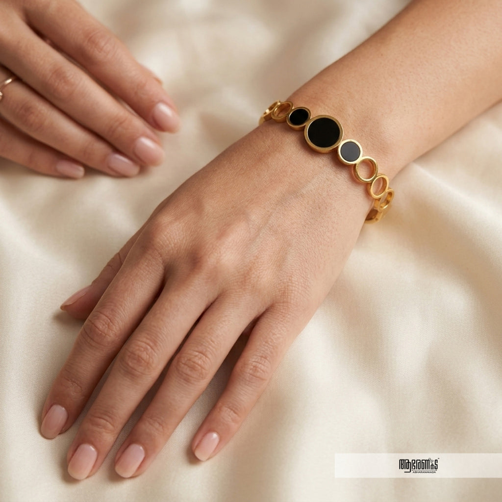 Circle Anti Tarnish Bangle Bracelet