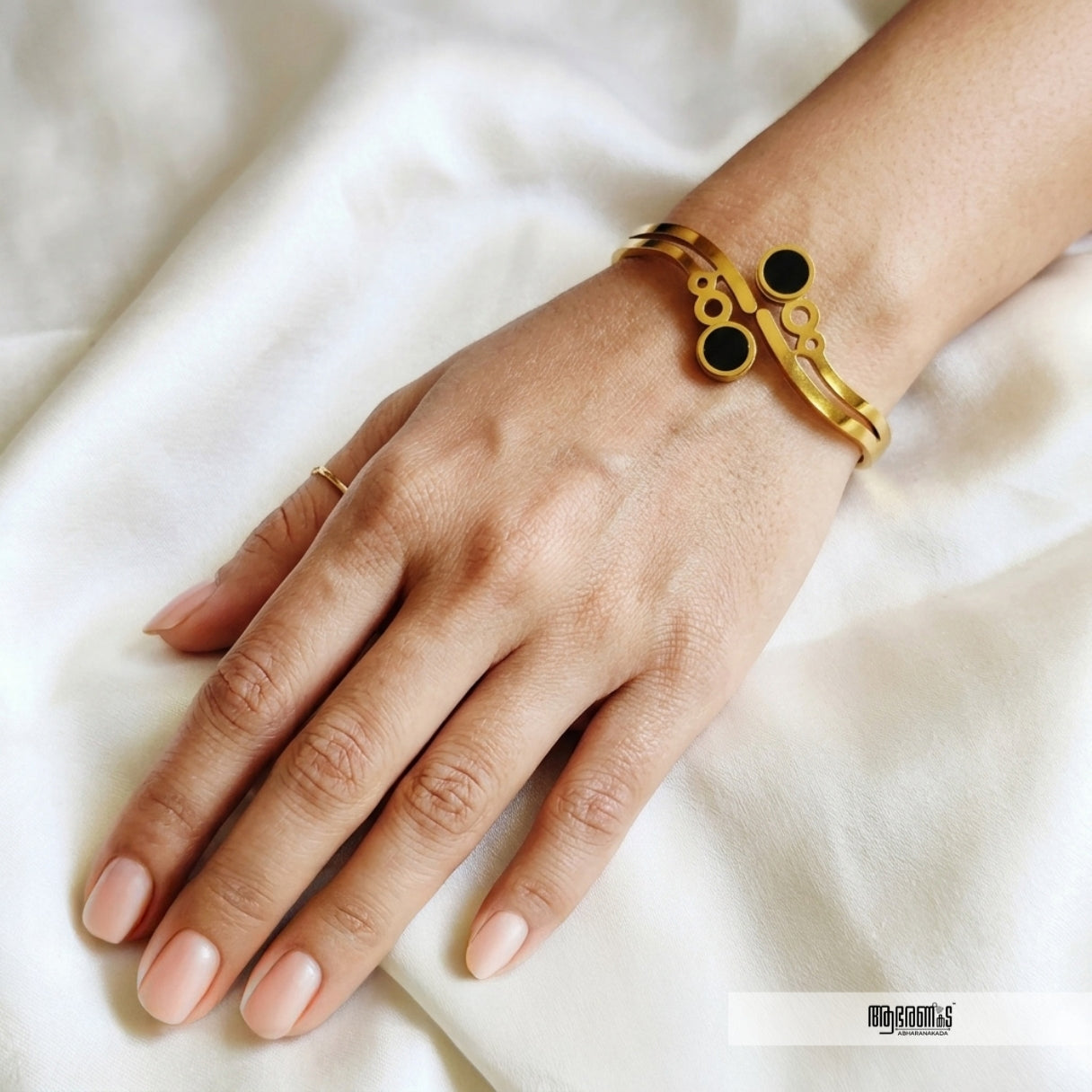 Double Anti Tarnish Bangle Bracelet