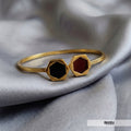Hexagon shaped Anti Tarnish Bangle Bracelet