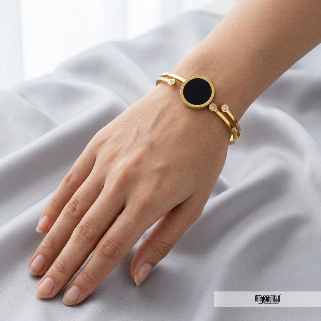 Stoned Anti Tarnish Bangle Bracelet