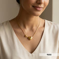 Double Heart Pendant Necklace