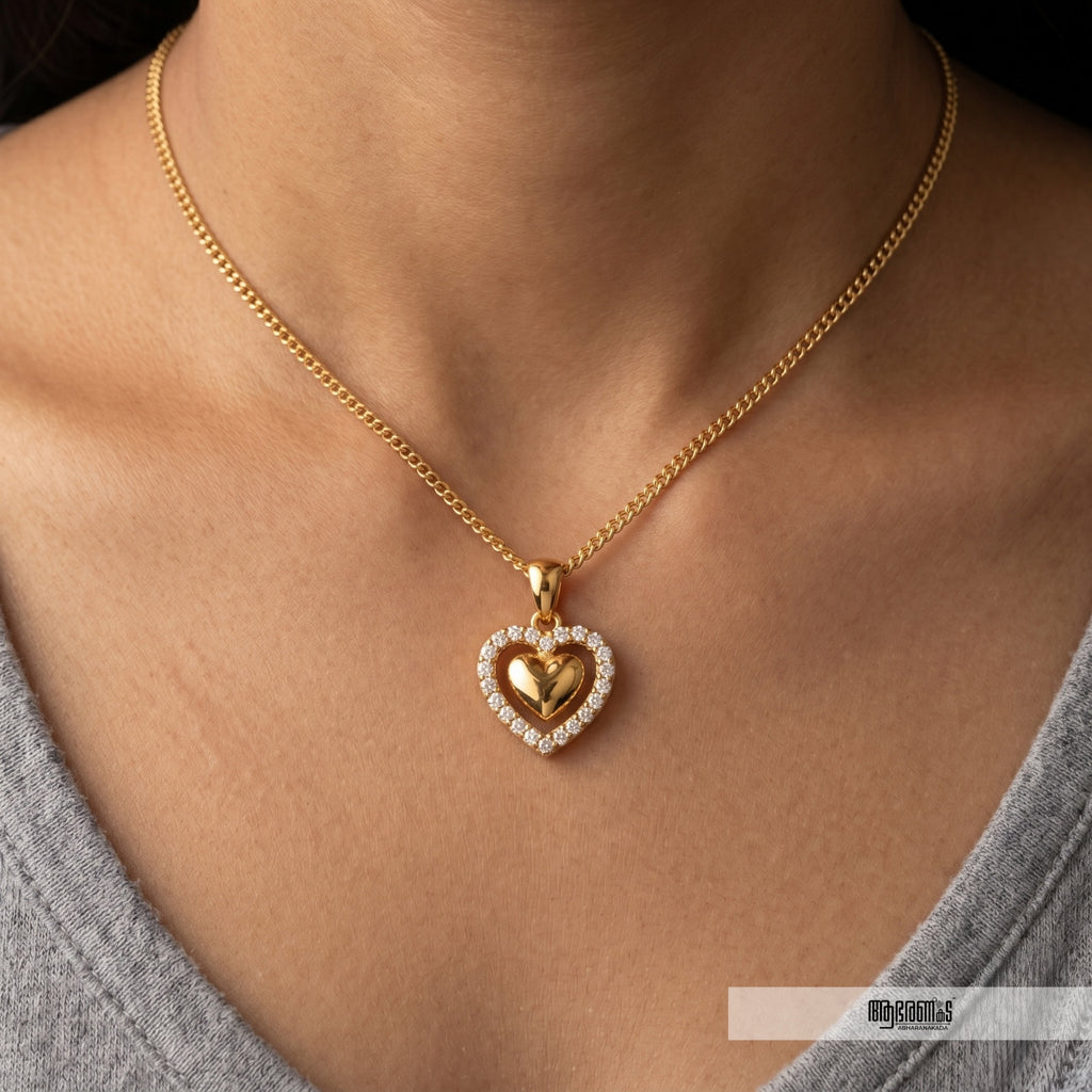 Dancing Heart Pendant Necklace