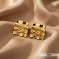 Dazzling Gold Replica Studs