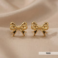 Ribbon Bow Anti Tarnish Stud