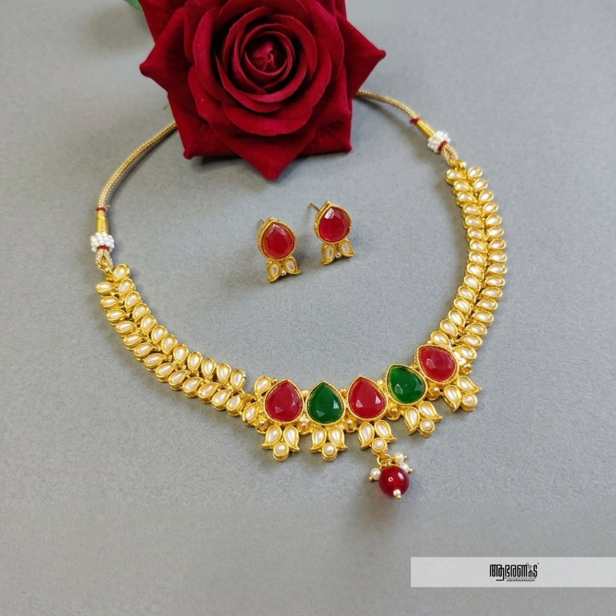 Matte Finish Necklace Set - ABNS05