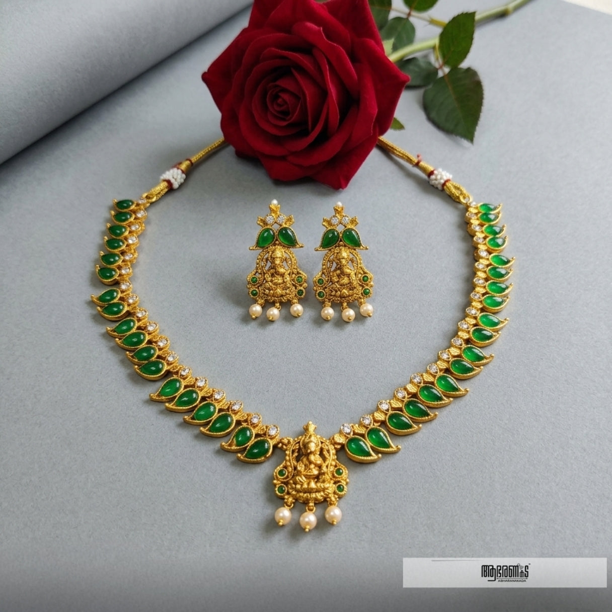 Matte Finish Necklace Set - ABNS04