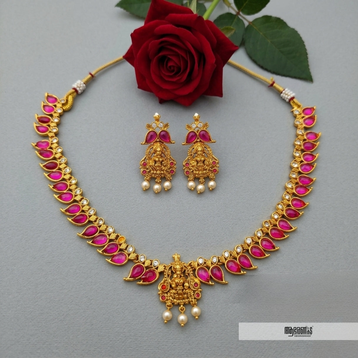 Matte Finish Necklace Set - ABNSO8